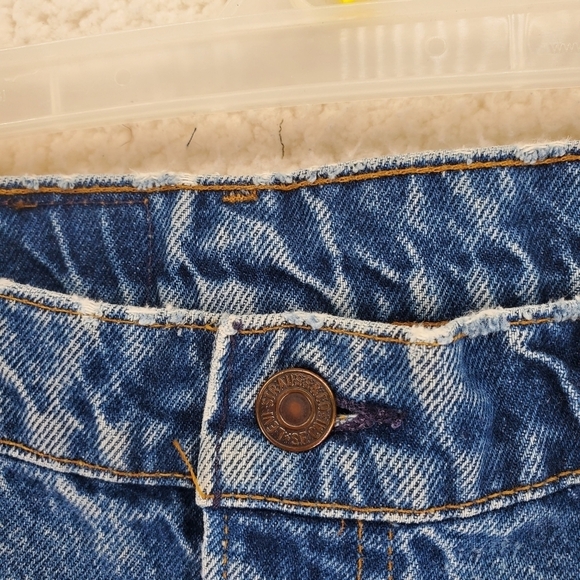 Vtg Levis 505 Jeans Men 40x30 Hi Rise Acid Stone Wash Straight Leg USA (38x29.5) - Picture 9 of 13